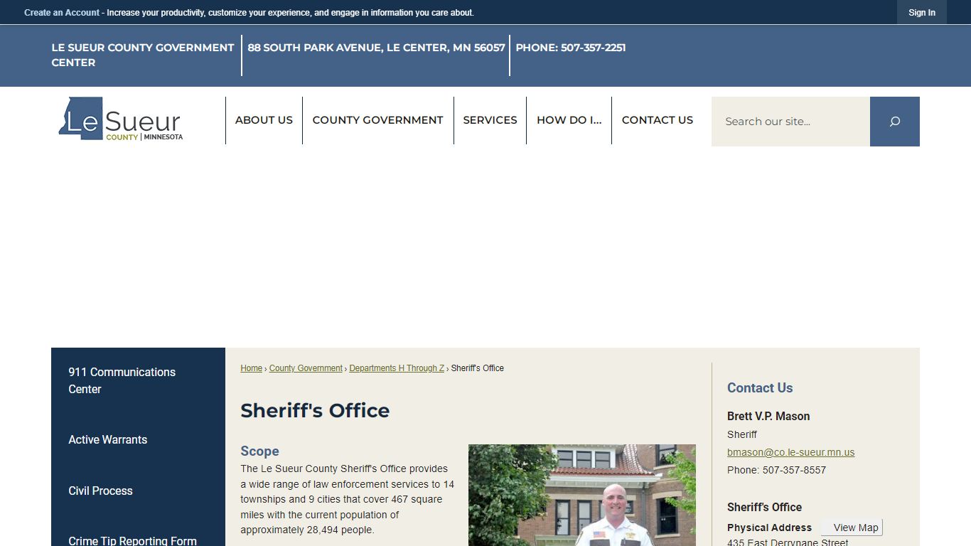 Sheriff's Office | Le Sueur County, MN